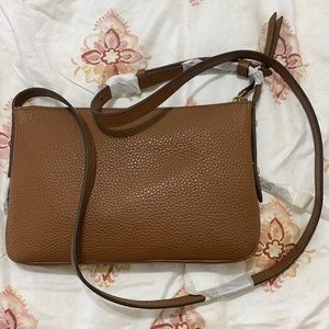Brand New Brown Fossil Crossbody Leather Bag